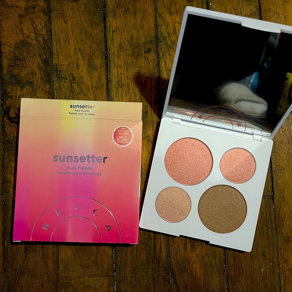 DISCONTINUED!! NIB!! LAST ONE!! BECCA COSMETICS SUNSETTER FACE PALETTE!!